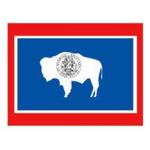 Wyoming State Flag Postcards
