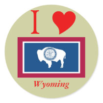 Wyoming State Flag stickers by TheFlagStore Wyoming State Flag stickers