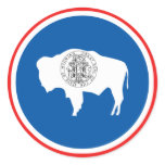Wyoming State Flag Sticker