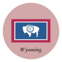 Wyoming State Flag stickers by TheFlagStore Wyoming State Flag stickers