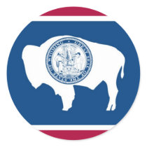 Wyoming State Flag stickers by TheFlagStore Wyoming State Flag stickers