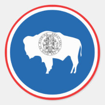 Wyoming State Flag Sticker