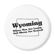 Wyoming State Slogan magnets