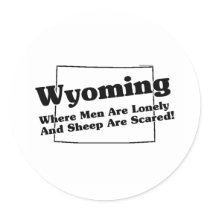 Wyoming State Slogan stickers by republicofstates Wyoming State Slogan stickers