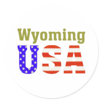 Wyoming USA! stickers