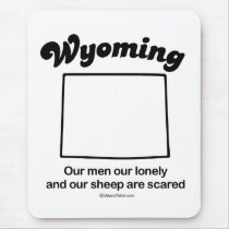 WYOMING - "WYOMING STATE MOTTO" T-shirts and Gear mousepads