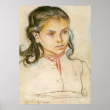 Wyspianski, Head of a Girl, 1895 (1) Print