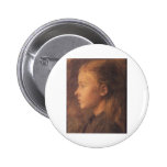 Wyspianski, Head of a Girl (no date) Button