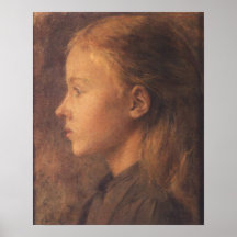 Wyspianski, Head of a Girl (no date) Print