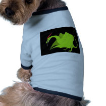 Wyvern on black doggie tee