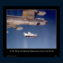 X-38 Ship #2 being released from the B-52 posters by Space_Exploration X-38 Ship #2 being released from the B-52 posters