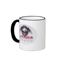 -x Coffee Mug 001 - Tribal Skull Sunspot