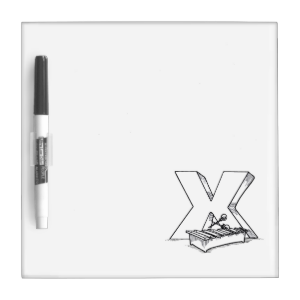 x for xylophone outline Dry-Erase boards