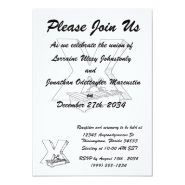 x for xylophone outline personalized invitations
