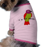 X is for Xenops Doggie T-shirt