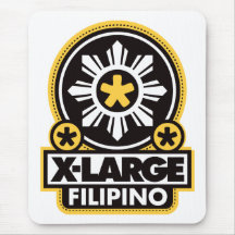 X-Large Filipino - Black Mouse Mat