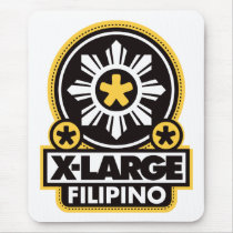 X-Large Filipino - Black mousepads