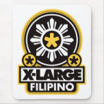 X-Large Filipino - Black Mouse Mat