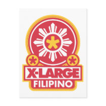 X-Large Filipino - Red postcards by visualnewbie X-Large Filipino - Red postcards