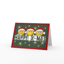 X-Mas Smileys cards