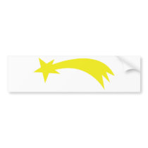 x-mas star - falling star bumper stickers by Tomaniac x-mas star - falling star bumper stickers