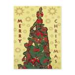 X-Mas tree postcard