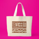 X O and Lines Tote Bag