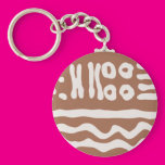X O and Lines Keychains