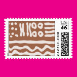 X O and Lines Postage