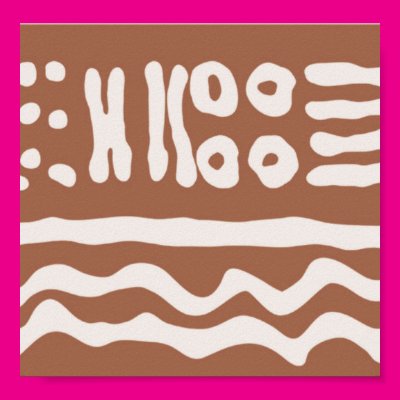 X O and Lines Poster Zazzle_print