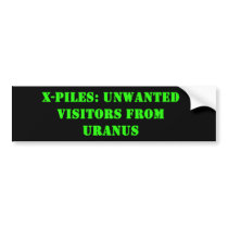 X-Piles bumper stickers