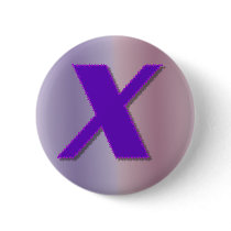 X purple monogram buttons