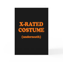 X-RATED COSTUME GREETING CARDS
