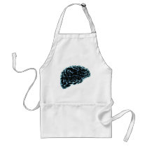X-RAY BRAIN SIDE VIEW BLUE APRON