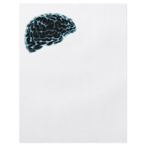 X-RAY BRAIN SIDE VIEW BLUE flyers