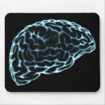 X-RAY BRAIN SIDE VIEW BLUE mousepads