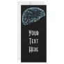 X-RAY BRAIN SIDE VIEW BLUE RACK CARD DESIGN