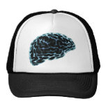 X-RAY BRAIN SIDE VIEW BLUE TRUCKER HATS