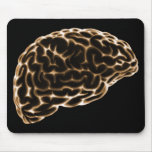 X-RAY BRAIN SIDE VIEW ORANGE MOUSE PAD