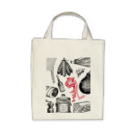 X-Ray Butcher Shop Organic Tote Canvas Bags