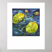 X-ray Cover art - Renal Lilypads by L. Rainey Print