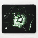 X-RAY DISCMAN - BLACK GREEN MOUSEPADS