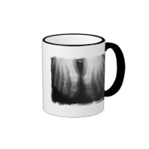 X-Ray Feet Human Skeleton Bones Black & White Coffee Mug