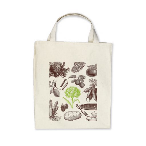 X-Ray Greenmarket Organic Grocery Tote Canvas Bag