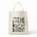 X-Ray Grocery Bag Organic Tote by ericar70 X-Ray Grocery Bag Organic Tote