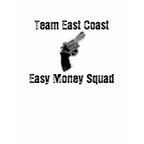 x-ray gun, Team East Coast, Easy Money Squad t-shirts