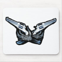 X-ray Hands and Guns Mouse Pad