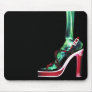 X-RAY HIGH HEEL LADY SKELETON LEG ORIGINAL MOUSE PADS
