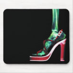X-RAY HIGH HEEL LADY SKELETON LEG ORIGINAL mousepads