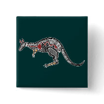 X-Ray Kangaroo Pinback Buttons